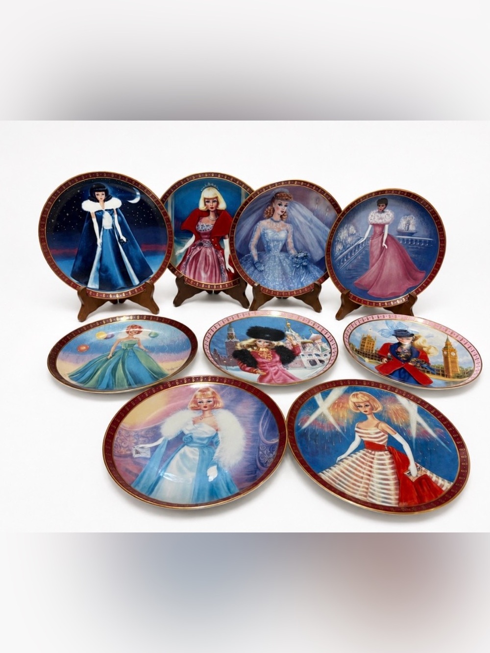 1960’s Collector Decorative Barbie Plates - (Set of 9)